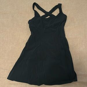 Outdoor voices black cross back dress M